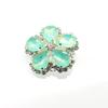3Pcs/Lot33 * 35MM Flower Plate Button Water Diamond Flower Colored Coat Decoration Button DIY Hand Sewn Clothing Accessories