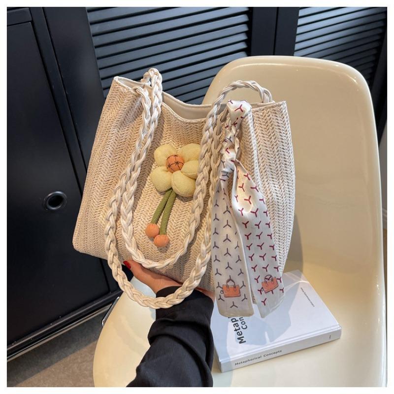 2025 Summer New Large Capacity Beach Vacation Single Shoulder Crossbody Commuter Tote Bag