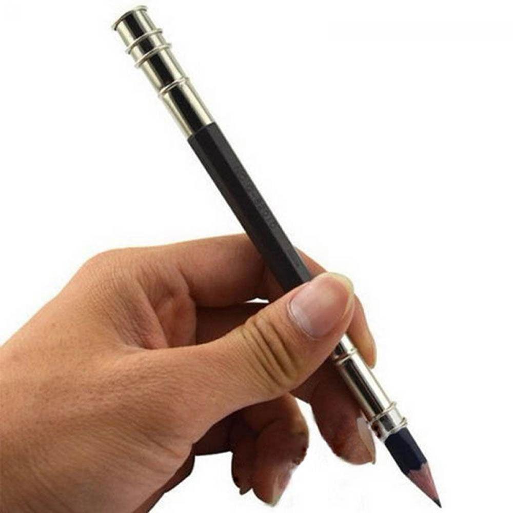 Adjustable School Kids Holder Pencil Extender Dual Head Writing Tools