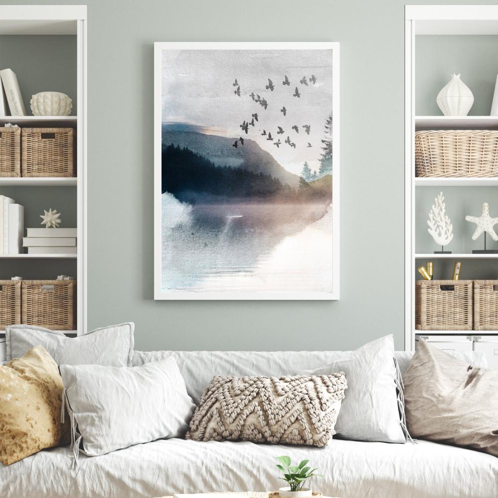 Set of 3 Abstract Landscape Prints Watercolor Neutral Abstract Printable Wall Art Minimalist Living Room Wall Decor Gift Poster