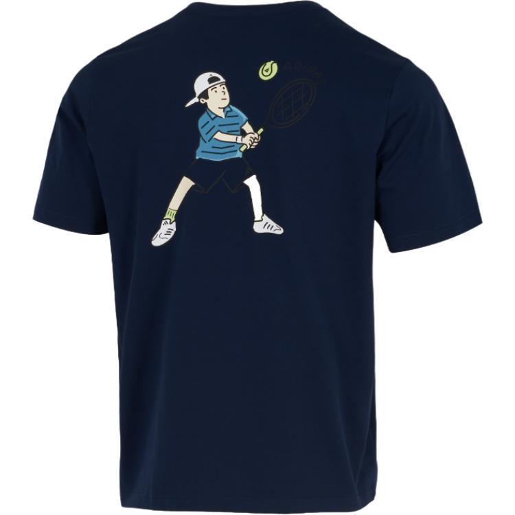 adidas Sportlife T Shirts Men's Dark Blue Crew Neck Moderate KC5319