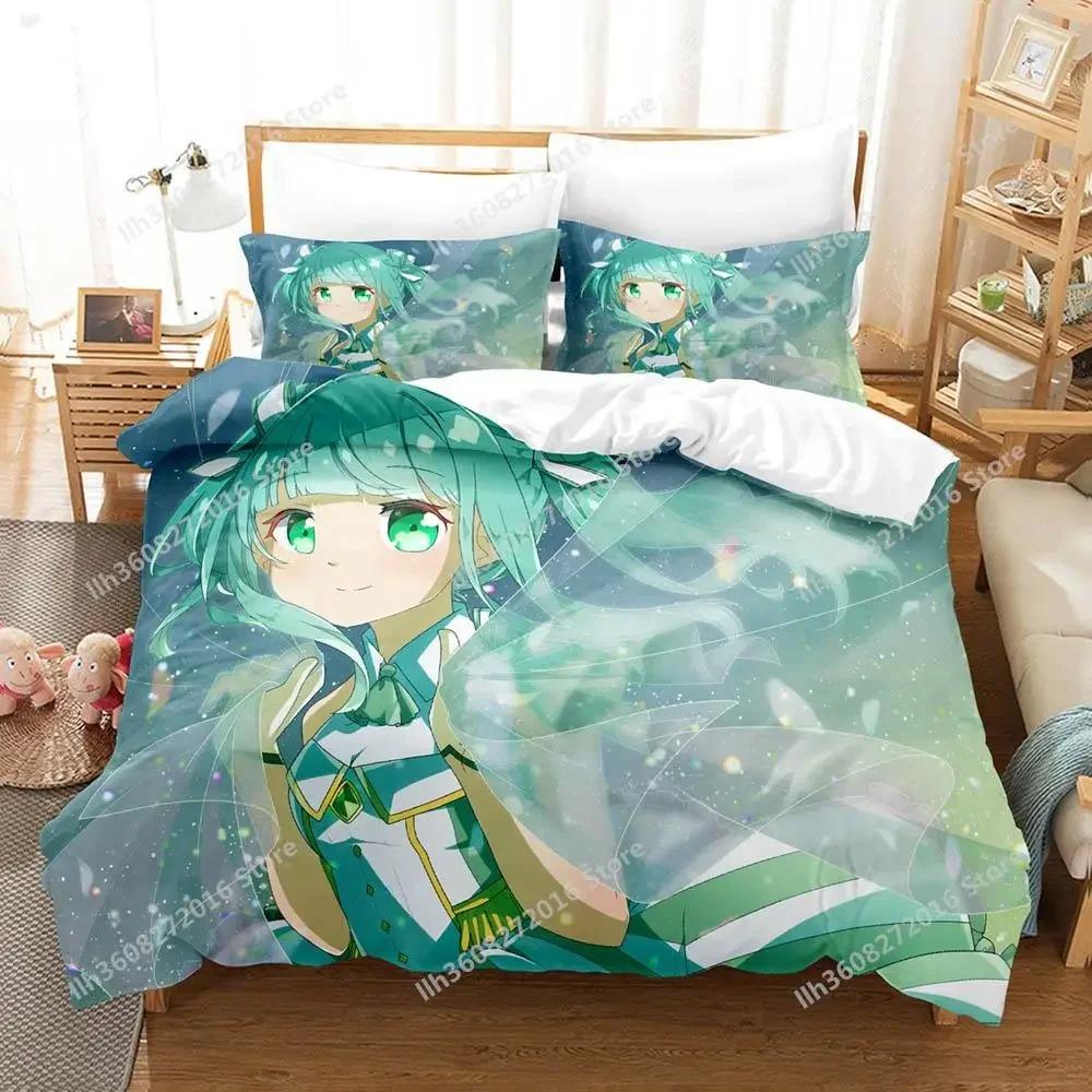 Madoka Magica Bedding Set Single Twin Full Queen King Size Bed Set Adult Kid Bedroom Duvet Cover Sets Anime Bed Sheet Set