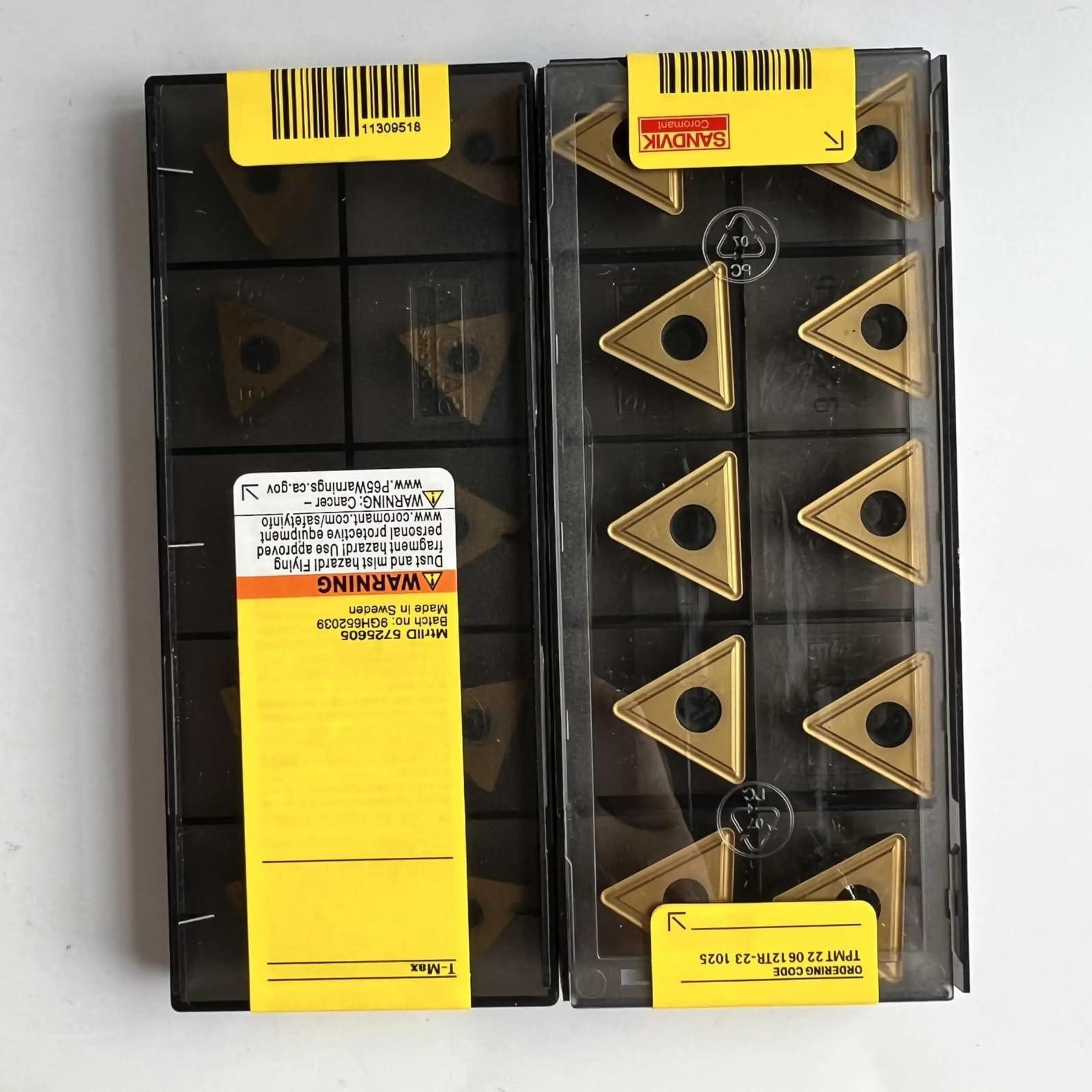 

Original Sandvik / TPMT220612TR-23 1025 / CNC lathe carbide blade 10 Pcs