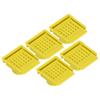 5Pcs Beehive Vent Lightweight ABS NonToxic EscapeProof Breathable Beehive Entrance Gate(Yellow )