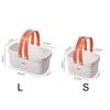 Plastic Storage Basket with Handle Portable Shower Caddy Tote Organizer Basket Bin for Bathroom Kitchen Dorm Room Bedroom