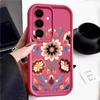 Etui z wzorem kwiatów stokrotek z kreskówki do Samsung A57 A37 A17 A56 A36 A16 A55 A35 A15 A54 5G S21 FE S22 S23 S24 S25 Plus S26 Ultra Pokrowiec z bumperem