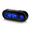 3-in-1 Mini Car Clock 7.5cm Digital Display - Temperature & Night Light for Dashboard