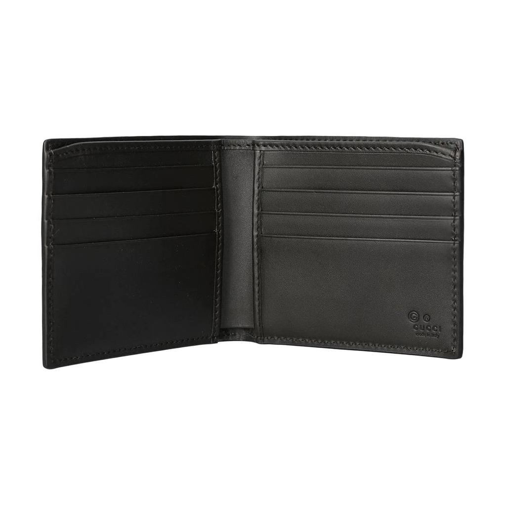 Gucci GG Supreme Double Fold Stripe Fabric Wallet Unisex wallet Brown Multicolor 779849-KHN4N-9791