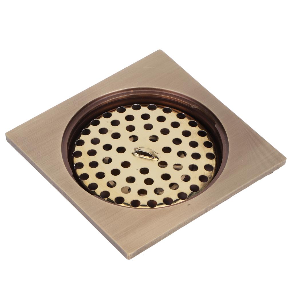 Bathroom Drain Floor Drain Set European Antique Copper Shower Drain Bathroom Toilet Accessory Drainage System