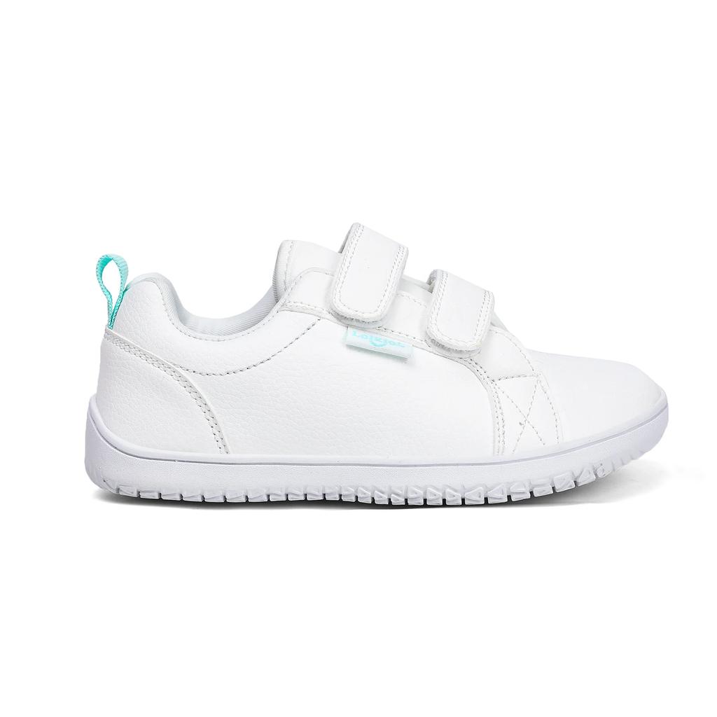 Dziecięce Buty Boso Chłopcy Dziewczynki Szeroki Przód Minimalistyczne Modne Trampki Lekkie Na Rzepy Skóra Sztuczna Płaskie Buty do Chodzenia