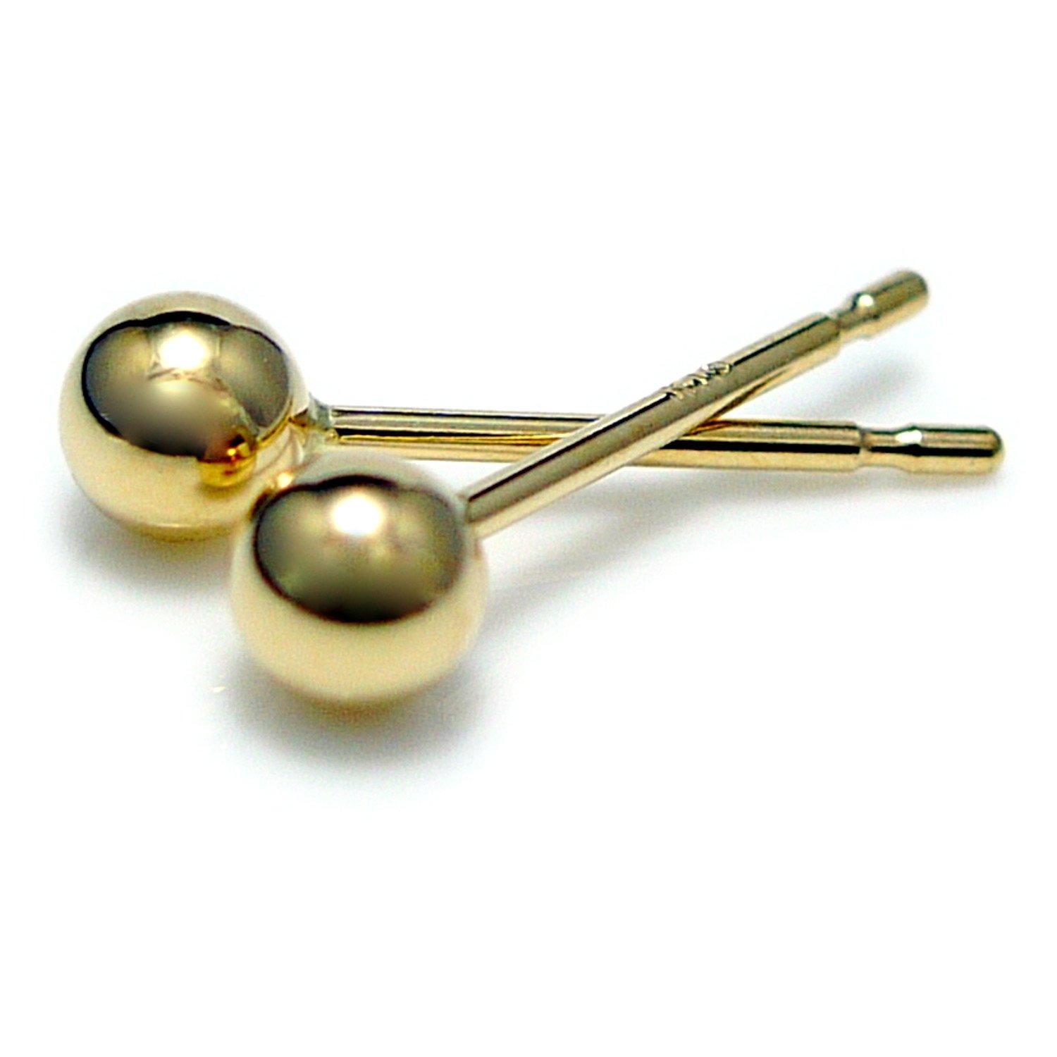 

Made in 10K round ball choice of or gold for both for men and K10 engraved yellow nickel free Japan, earrings, gold, yellow, color, ears, pair, women,