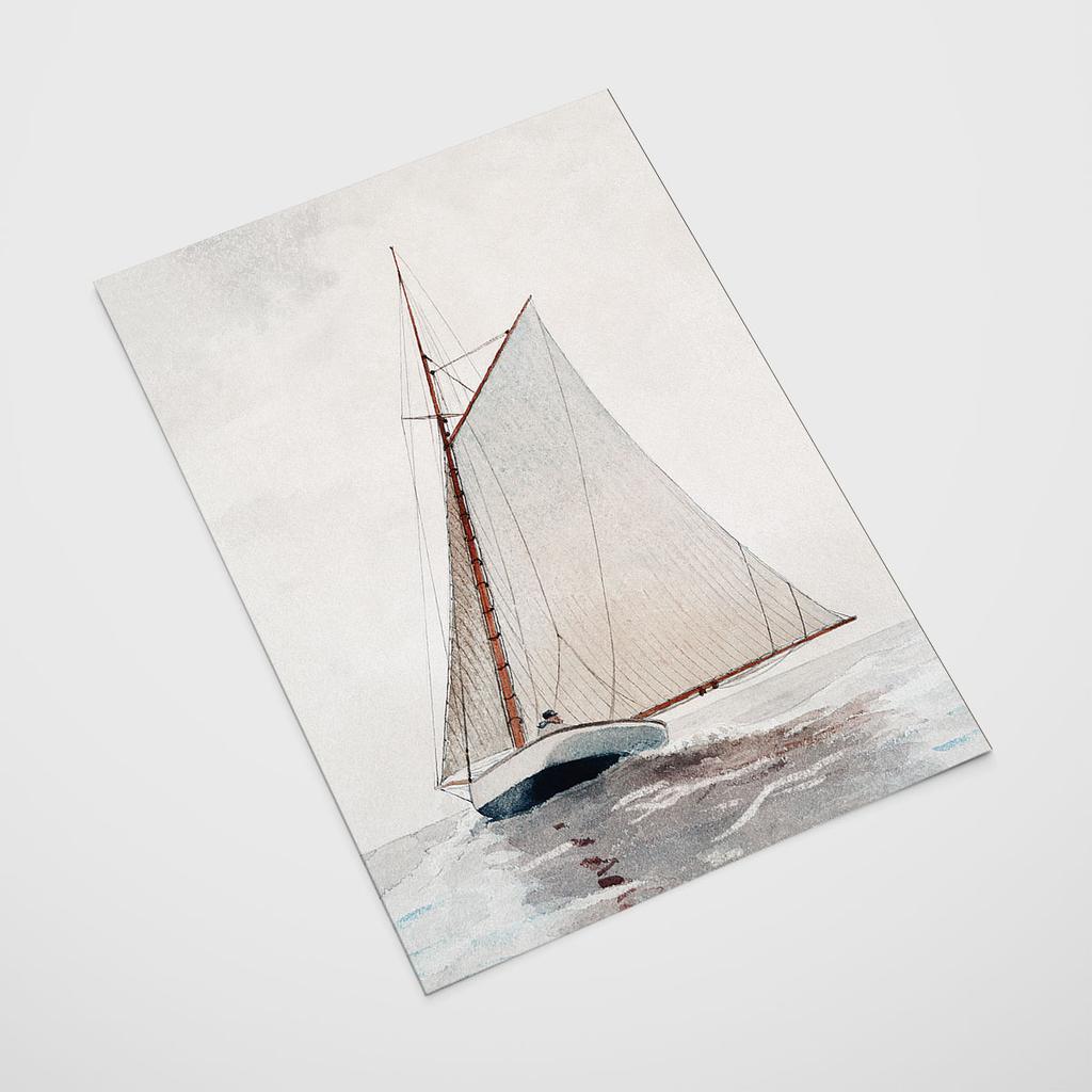 Poster Yacht Sailboat Boat