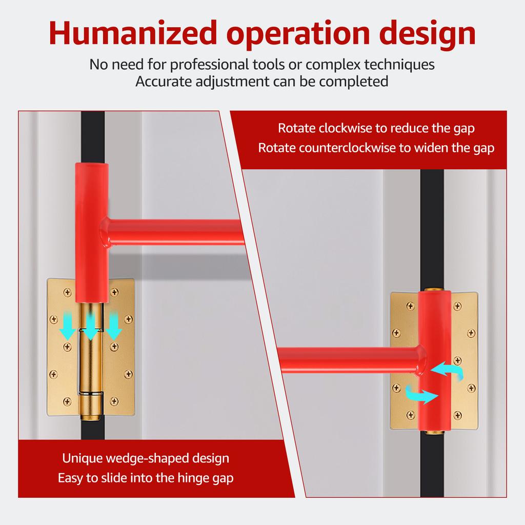 Door Hinges Gap Adjusting Wrench Humanized Operation Design Round Bolt Door Hinge Adjustment Tools Door Hinge Repair Tools