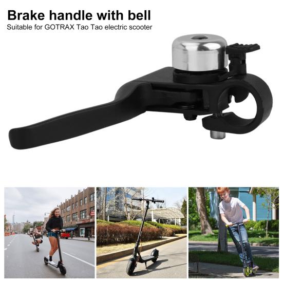 Electric Scooter Metal Left Brake Lever Handle Replacement with Bell Accurate Control Easy To Install Left Brake Lever for GOTRAX