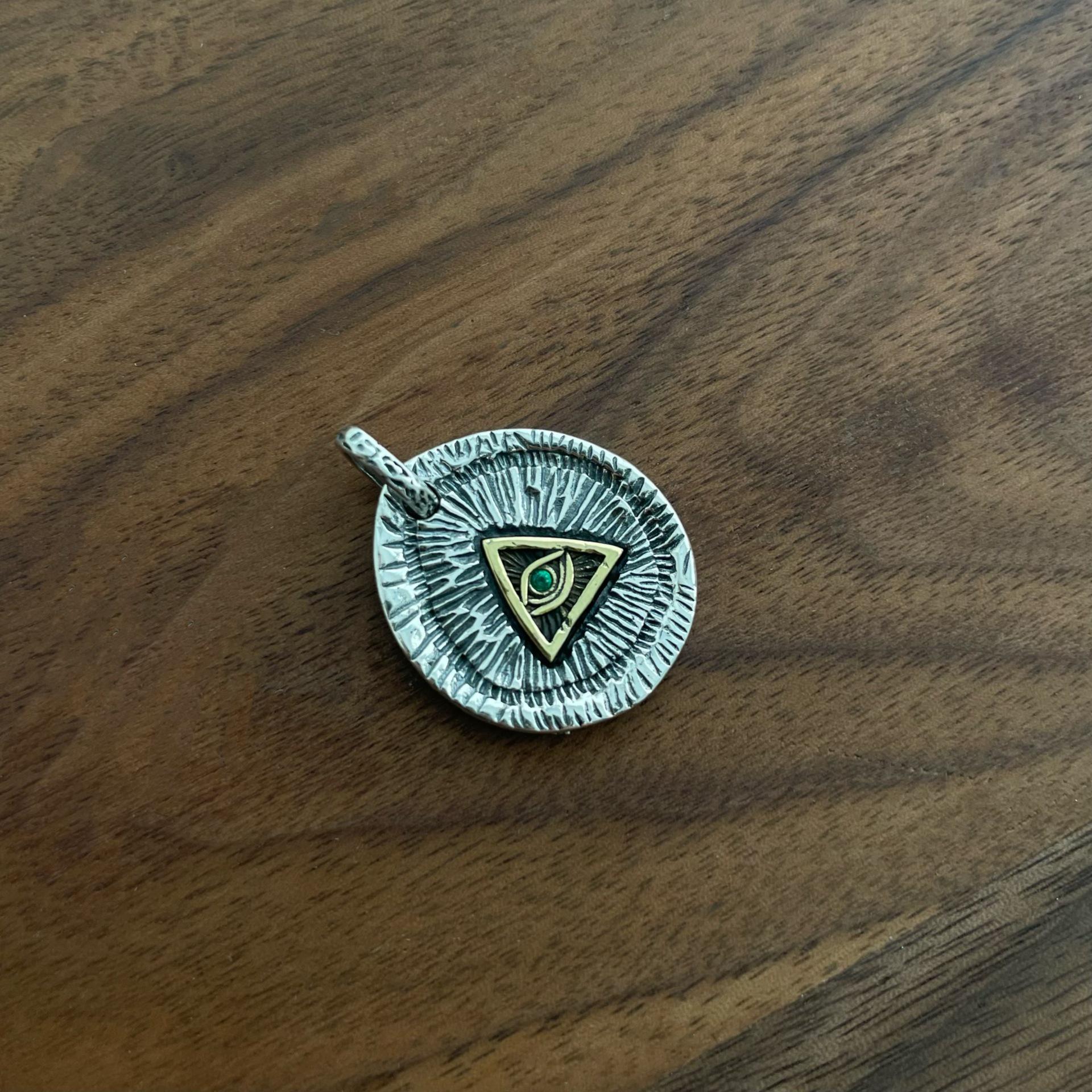 

Подвеска-ожерелье из стерлингового серебра 925 пробы «Танец льва и Око Бога» для мужчин