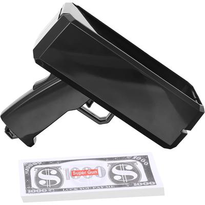 Black Money Gun Shooter W/ 100pcs Prop for Weddings Birthdays Bachelorette Party