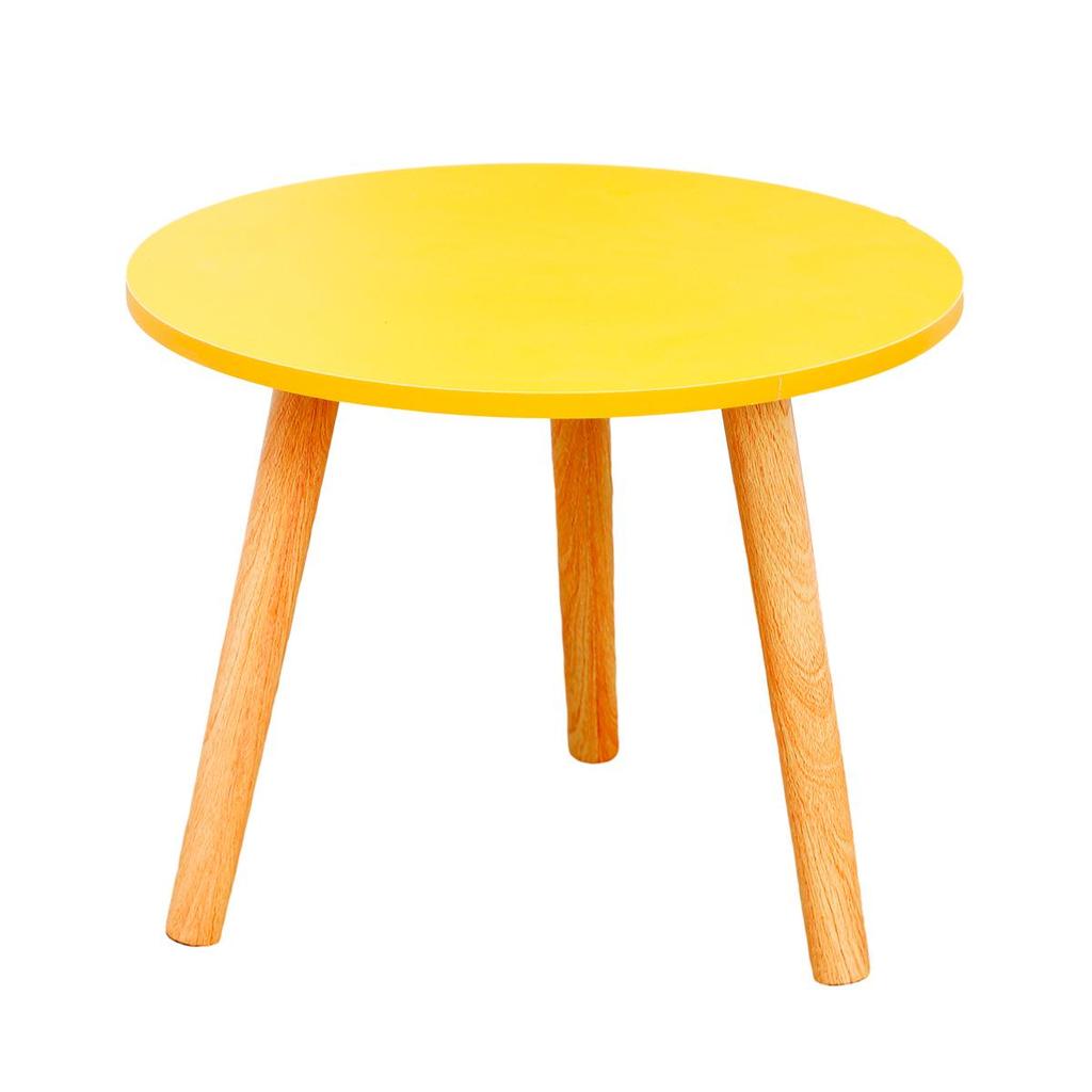 Compact Nordic Round Coffee Table: Ideal for Sofa, Balcony, Living Room, Bedroom, or Bedside. Perfect for Small Apartments.