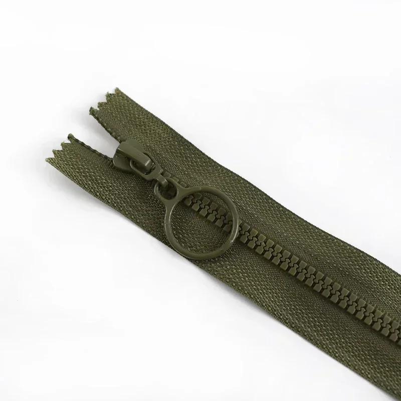 5/10/20Pcs Meetee 25/60cm 3# Resin Zippers Close/Open End Zipper for Clothes Bags Ring Puller Zip Garment Sewing Accessories