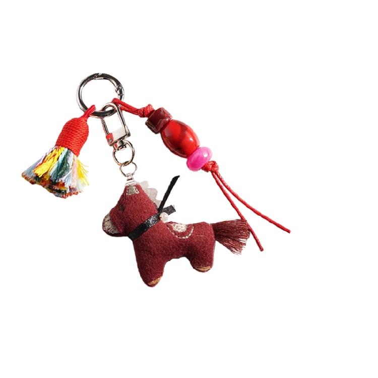 

Plush Cartoon Horse Plush Keychain Resistant to Wear Key Pendant for Long Lasting Keys Decors and Holiday Gifts