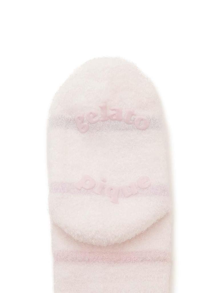 Gelato Pique Kids Smoothy Colorful Border Socks (PKGS251557 PNK)