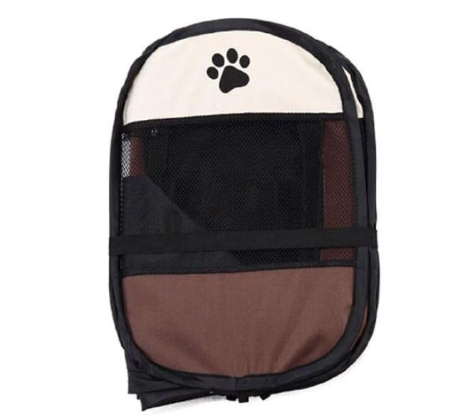 Dog/cat playpen 74x74x43cm - brown