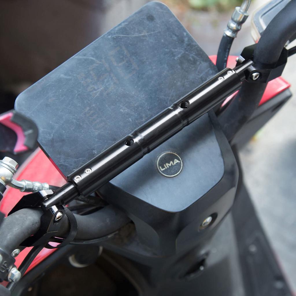 Quitoka 250 Motorcycle Handlebar Universal Handlebar Stabilizer Brace 22mm Outer Diameter V-Strom Brace, Bar, (Black)