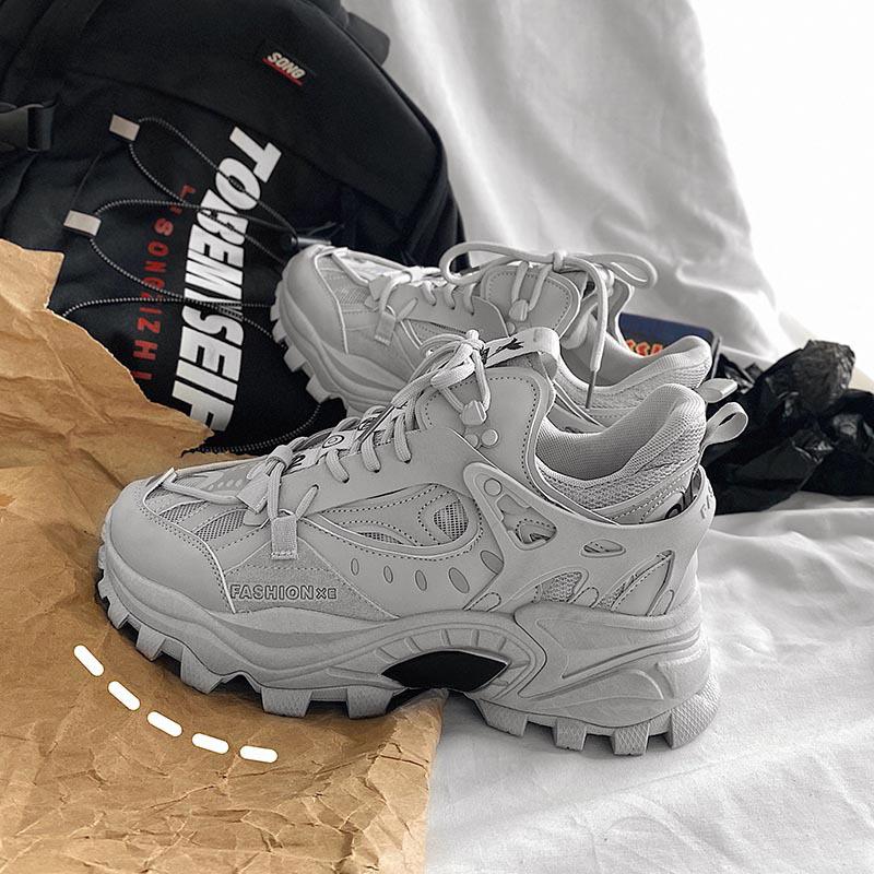 New Men Shoes Sneakers Breathable Damping Sports Shoes Men Casual Shoes Thick Sole Running Outdoor Walking Shoes Sport Sneakers