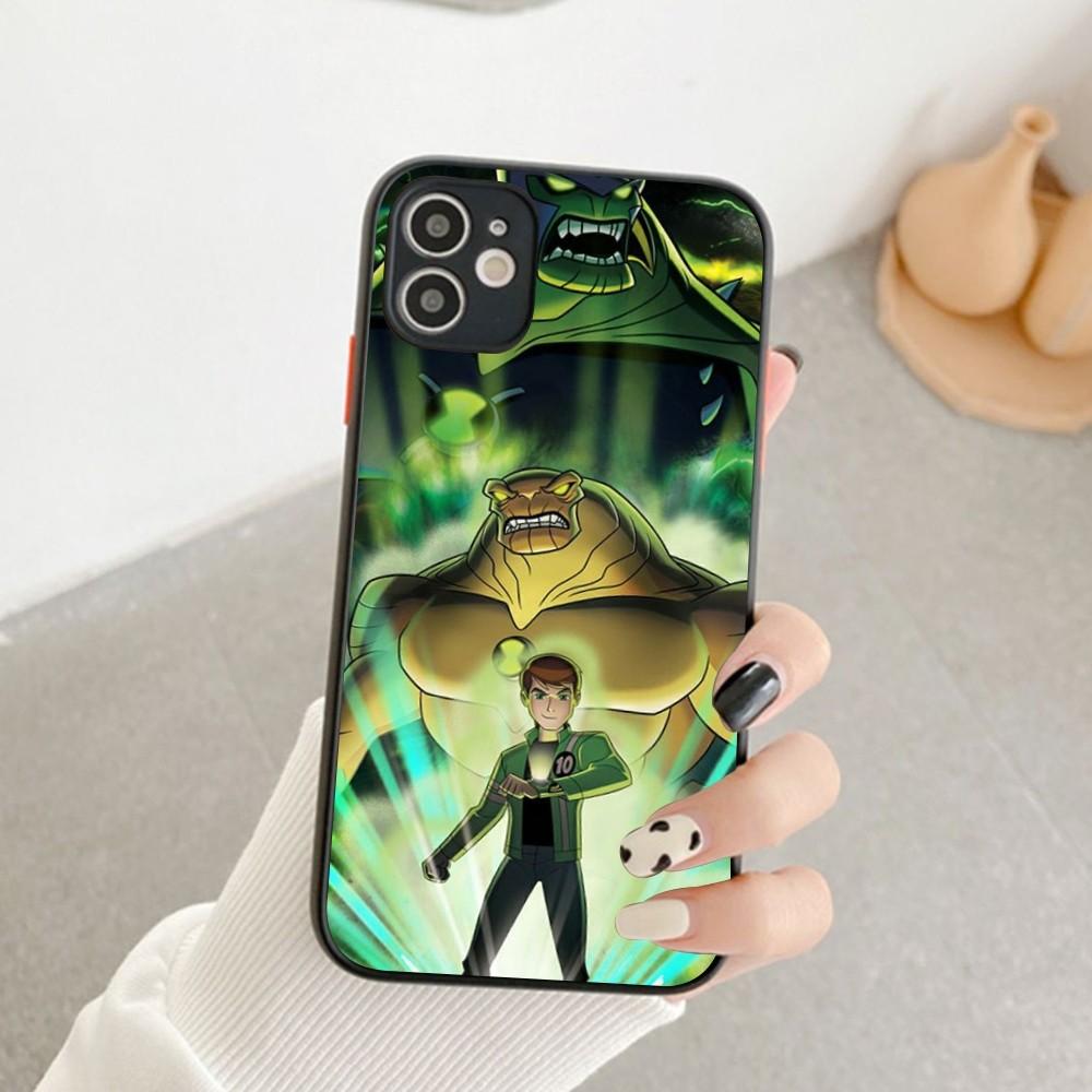 Classic Cartoon TV B-Ben-10 Phone Case For IPhone 14 11 12 13 Mini Pro Max 8 7 Plus X XR XS MAX Translucent Matte Cover