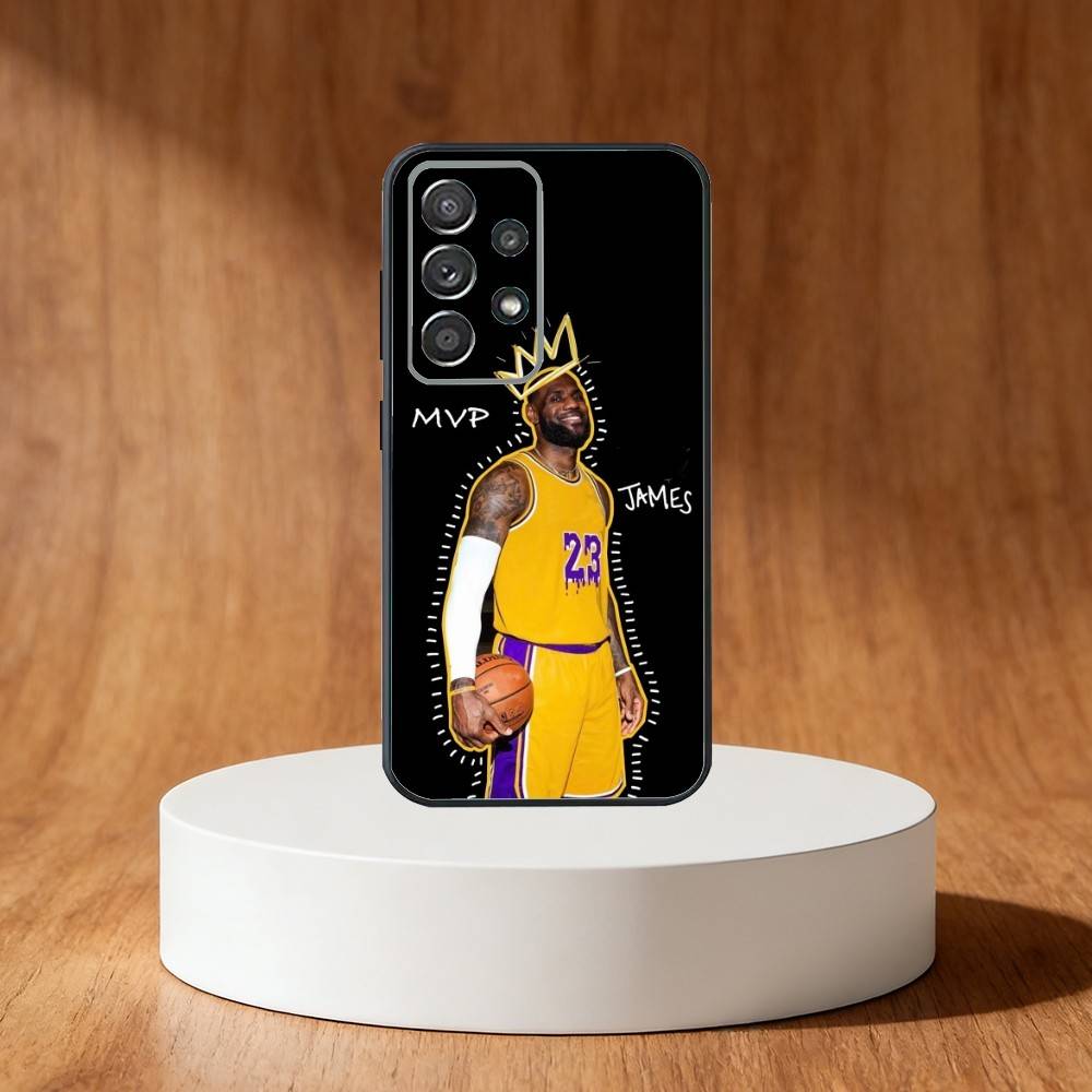 L-Lebron James 23 Phone Case For Samsung S25,S24,S21,S22,S23,S30,Ultra,S20,Plus,Fe,Note,10,9,5G Black Cover