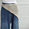 Breathable Hollow Knit Triangled Scarf For Layering Lightweight Multipurpose Shawl For Women Men And Kids