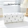 Korean Polka Dot Large Capacity Square Pencil Case, Student Stationery Bag