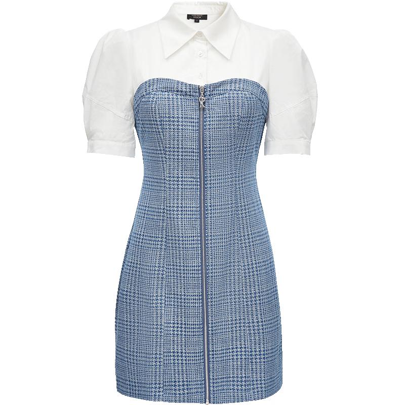 

Vero Moda Women s Puff Sleeve Denim Midi Dress XS