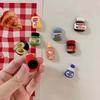8 st Kylskåpsmagneter Kawaii Tecknad Mat Kylskåpsmagneter Söta Dekorativa Magneter Personlig Kylskåpsmagnet Skåp