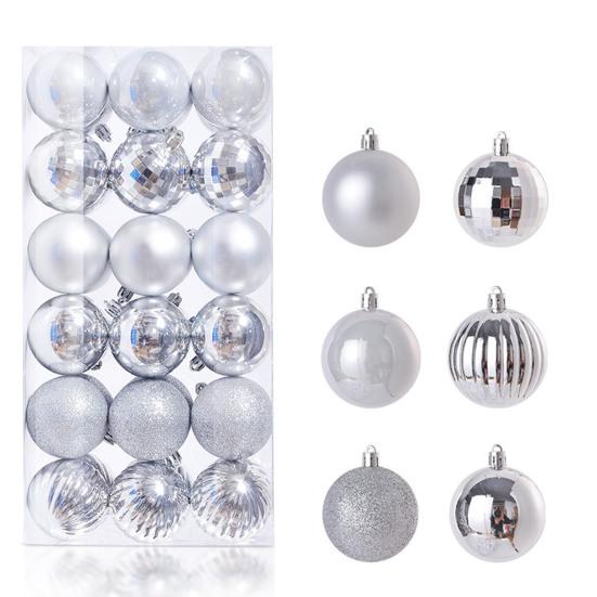 Weihnachtskugeln, unzerbrechlich, mit Loch zum Aufhängen, wiederverwendbar, Weihnachtsbaum-Anhänger, Weihnachtsbaum-Hängekugel, Weihnachtsbaum-Anhänger für Zuhause