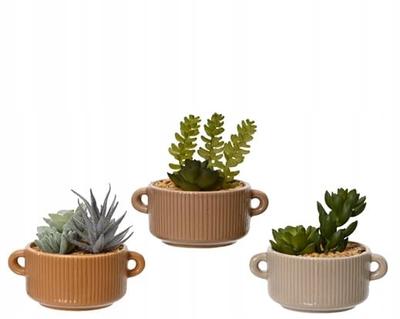 Cactus In a Decorative Pot, Artificial Plant, 13x13 Cm