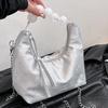 Stylish Pu Pearl Handbag For Women Trendy Soft Chain Small Square Crossbody Bag