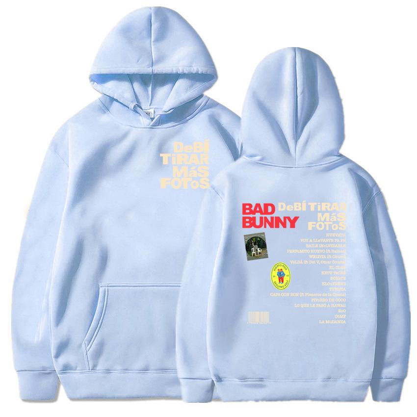 2025 Album DTMF Debí Tirar Más Fotos Hoodies Bad Bunny Fashion Singer Print Sweatshirts Cartoon Bear Graphic Clothes for Women