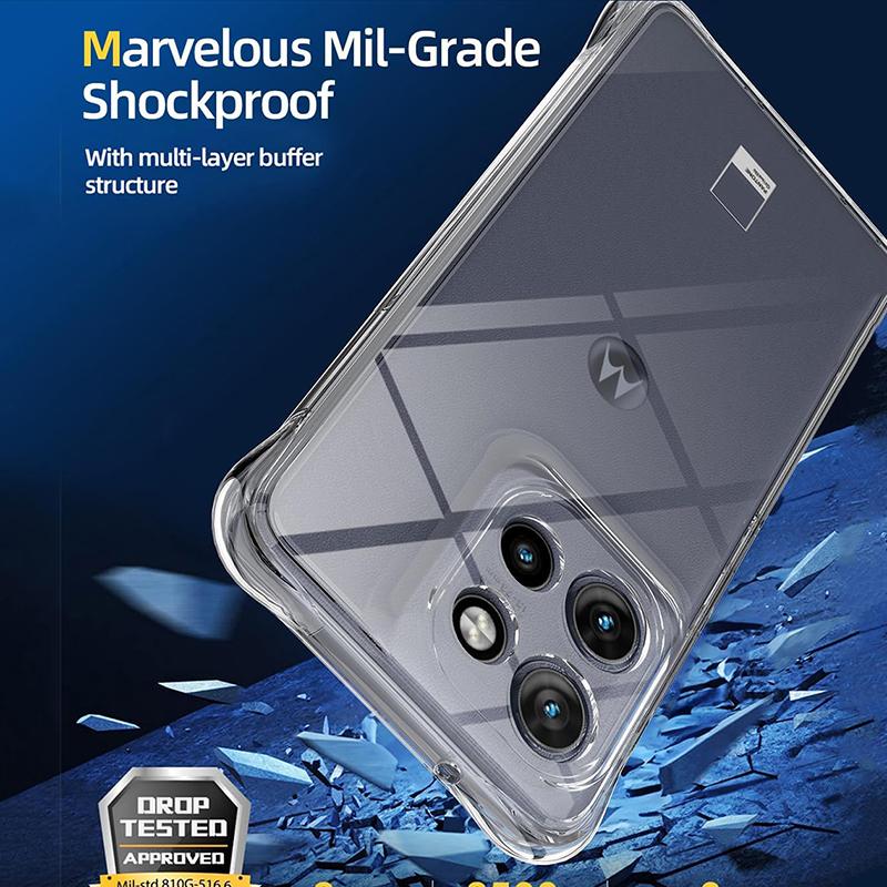 Shockproof Silicone Soft Case For Motoral Edge 60 50 40 30 Pro NEO G85 G55 G35 G15 G84 G54 G14 G34 G53 G73 G Power Clear Cover