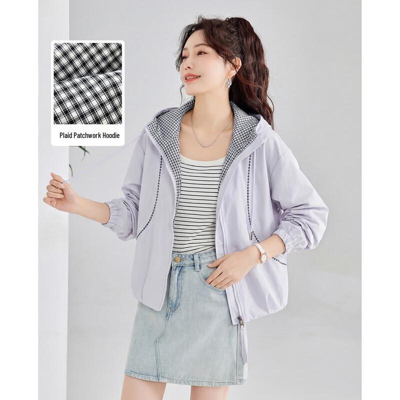 TERRE BLEUE Women s Casual Hooded Jacket M