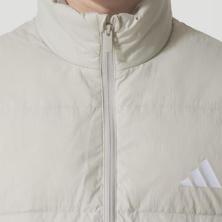 Adidas Essentials 3-Stripes Comfortable Casual Warm Stand Collar Down Vest Men Vests KH3990