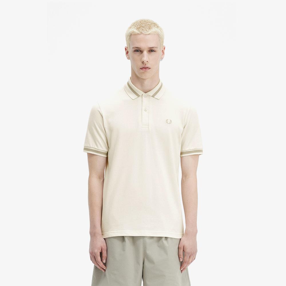 Fred Perry [M2] Single Tip Fred Perry Shirt - Ecru/Oatmeal Afpm2410002-U82