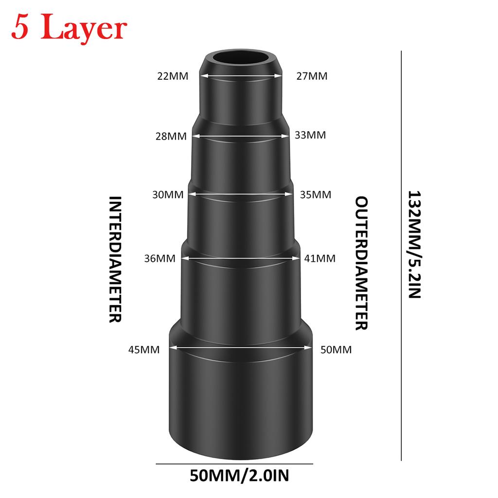 2/3/6PCS Universal Vacuum Cleaner Hose Adapter Converter Dust Vacuum Cleaner Connector 23/30/34/35/42/50mm Hose Connector