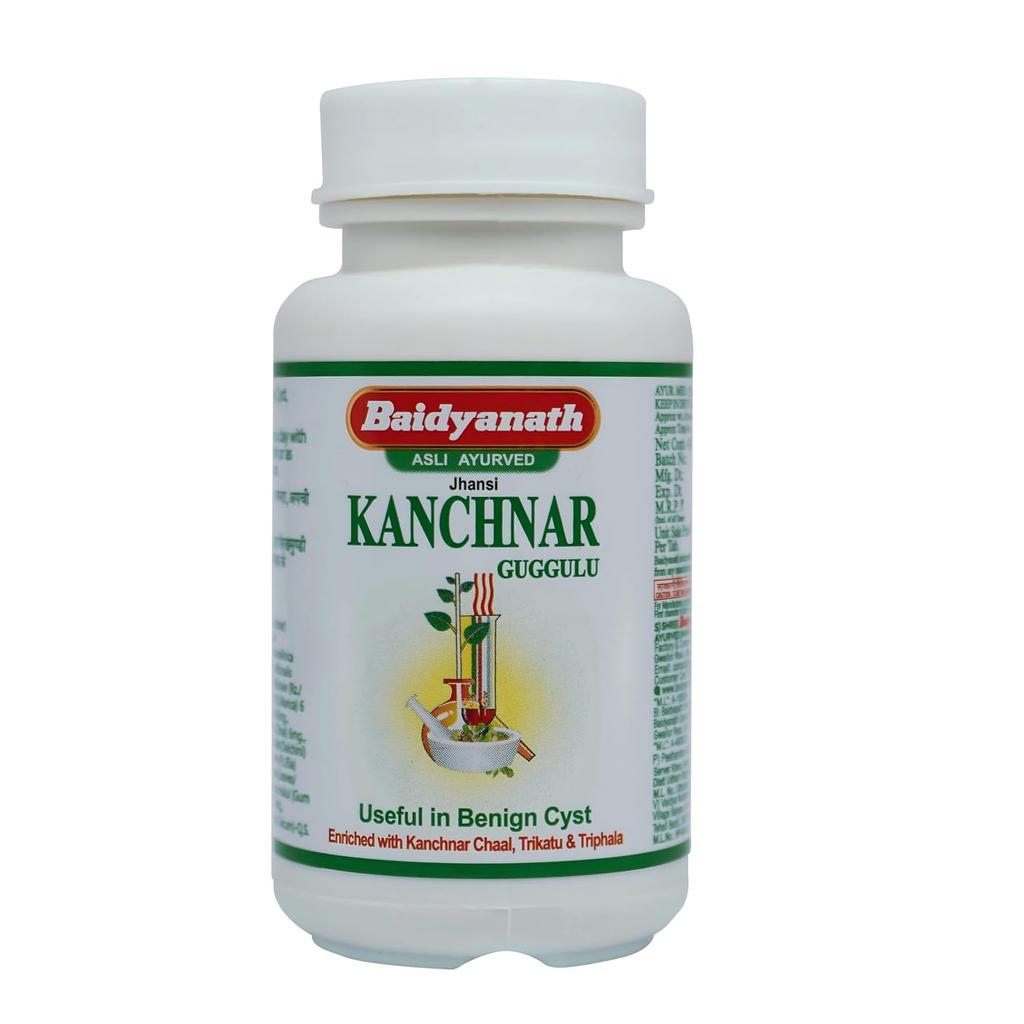 Baidyanath Asli Ayurved Jhansi Kanchnar Guggulu 80 Tablets Herbal Supplement for Thyroid & Detox