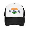 Heartbeat Of India Patriotic Heart Casual Baseball Cap Hunting Camping Sun Hats Spring Hot Sale Unisex Unisex Classic Baseball Caps