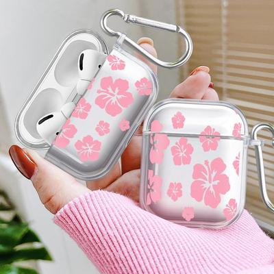 Étui à motif floral glamour pour Airpods Pro Pro3 1 4 Pro2 3 2 Coque transparente pour écouteurs