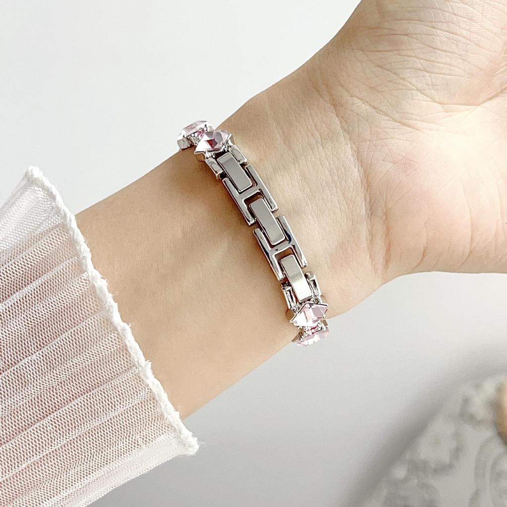 "Compatible Rhombus Rhinestone Watch Strap for Apple S11, iWatch SE 10/9/8/7/6, Huawei GT6, Xiaomi 9 Pro”