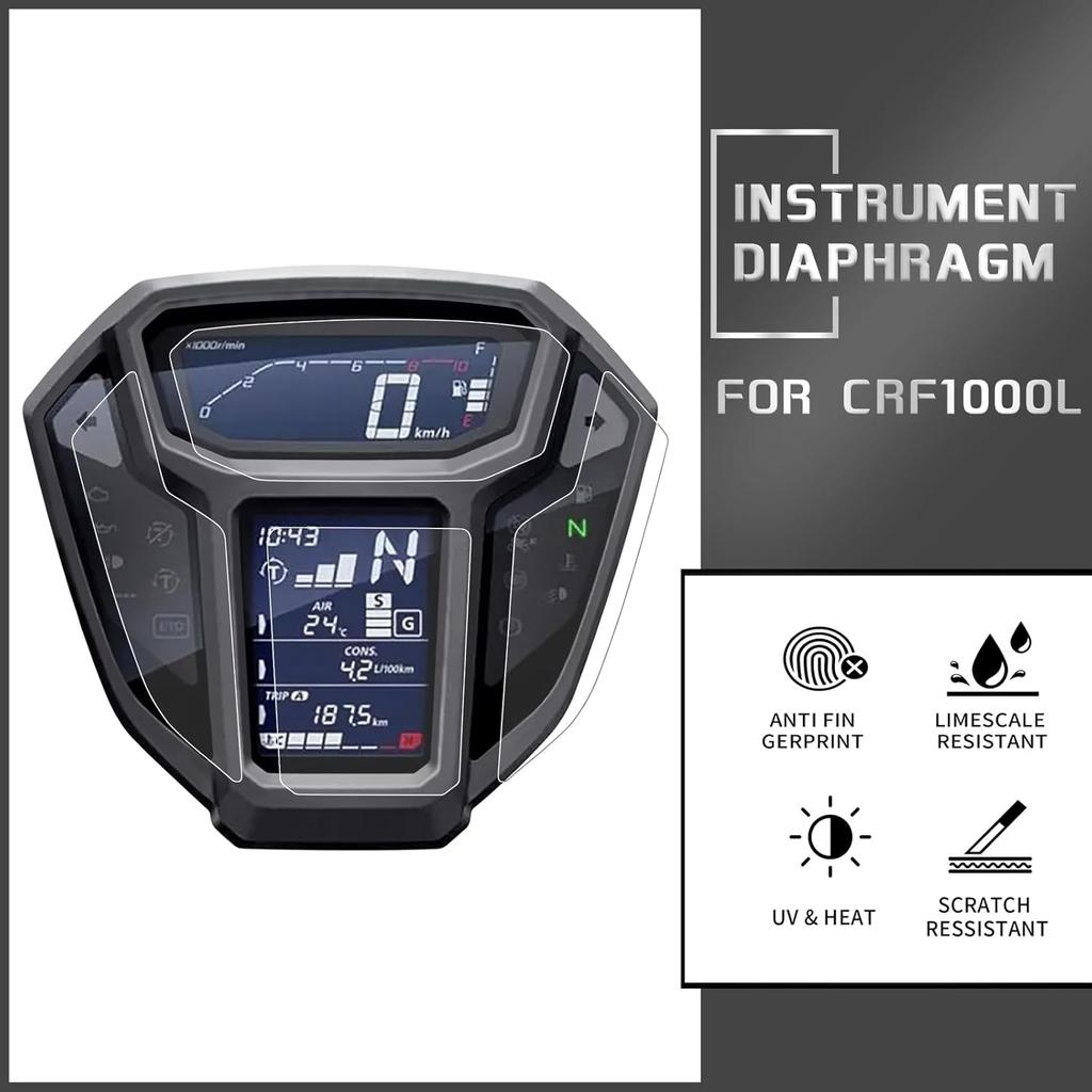 Instrument Film Dashboard Screen Protector Replacement for Honda Africa Twin CRF1000L 2015 2016 2017 Cluster Display Screen Protective Cover