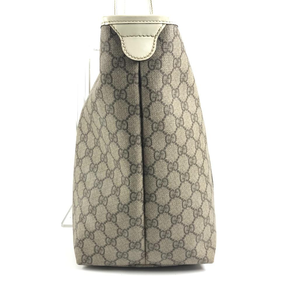 GUCCI 197954 GG Supreme Logo GG Bag Tote Bag Shoulder Bag Beige/White