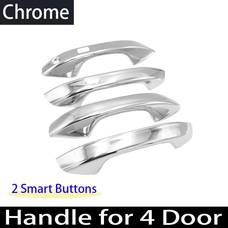 

Styling Black Carbon Fiber Exterior For Volkswagen VW Multivan T7 Chrome Car Door Handle Cover Car Accessories Sticker Chrome 4 handle