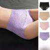 Plus-Size Women's Breathable Lace-Edged High-Waist Panties